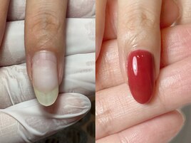 指をきれいに見せるジェルネイル