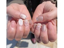 ハズグラスネイル(Haze Grass nail)/フラワーネイル