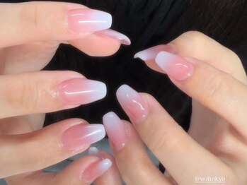 ウォルトウキョウ 池袋(WOL TOKYO)の写真/【ワンホン♪ちゅるんワンカラー￥2900/ベイビーブーマーネイル¥4400】上品なフォルムの美しさが魅力★