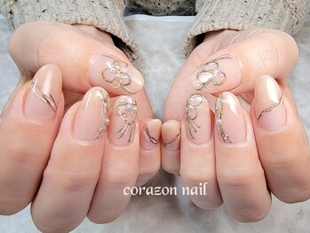 コラソンネイル(corazon nail)/HAND90分コース☆お祝いネイル