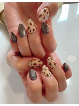 ブランパン ヘアー ネイルアンドアイ(Blancpain hair nail&eye)/レオパードネイル