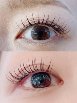 ルースラッシュ 赤坂店(Luzlash)の写真/アップワードラッシュでパーマ剤を使わず根元からしっかり★最大限に眼力アップ！