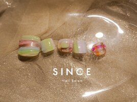 10月 foot monthly design