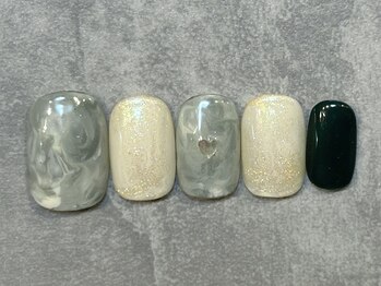 カラネイル 南森町店(calla nail)/もやもやアート