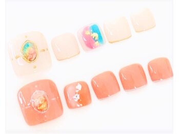 ネイルサロン クイール 小山店(NAIL SALON QUILL)/ワンカラー＋アート