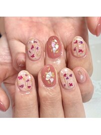 押し花ネイル