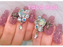 ヨロネイル(YOLO NAIL)/フラッシュラメ＋有料パーツ