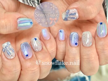スノーフレーク(Snowflake)/8月季節定額デザイン!