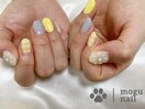 フラワーネイル/チェックネイル