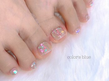 カラーズ ブルー 渋谷店(color's blue)/FOOT うるうるネイル ¥10,500