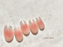 ルークネイル 恵比寿店(LUKE NAIL)/チークオーロラグラデ　春夏秋冬