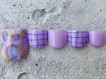 フリークネイル(FREAK Nail)/もやインクニュアンスFOOT¥10000