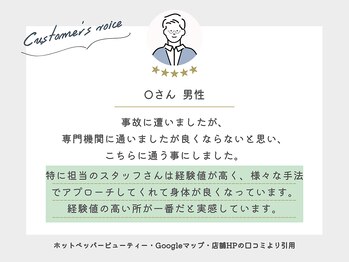 ゆうしん鍼灸整骨院 南九条/お客様からの称讃の声をご紹介10