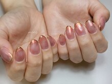ミンスネイル(Mins Nail)/オーロラマーブル&ミラーライン