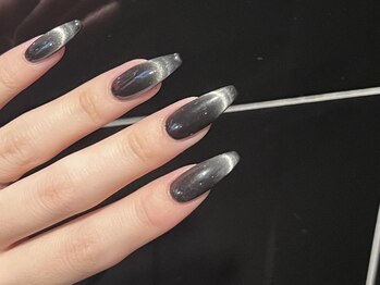 アイネイルズ 三宮店(I nails)/ブラックマグネット¥7300