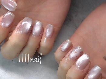 イチイチイチイチネイル(1111nail)の写真/オフィスネイルやシンプルネイルで指先をきれいに魅せる洗練された美フォルム◎マグネットネイル￥6,900～