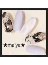 マイヤ 門前仲町本店(maiya)/☆大人フラワーネイル☆