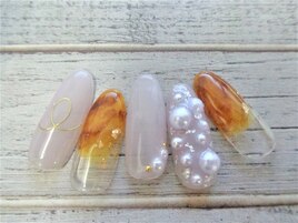 べっ甲ニュアンスネイル