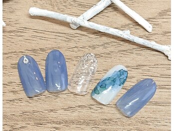 ネイルプラータ(Nail Plata)/紫陽花ネイル 【6780】