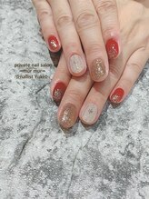 プライベート ネイルサロン マーマ(murmur)/雪の結晶ネイル