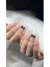 クロスネイル 渋谷店(CROSS nail)/ハートドット×リボン