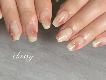 クラッシー(classy)/桃ネイル