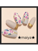 マイヤ 門前仲町本店(maiya)/☆とろりんローズネイル☆
