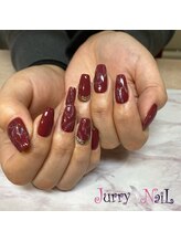 ジュリーネイル 所沢店/大理石　赤