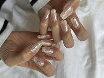 キラキラ/ミラージュエルネイル