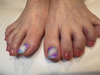 エーナイン イオン秋田中央店/紫陽花ネイル