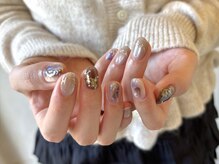 ファンザネイル(fun the nail)/ニュアンス×お花