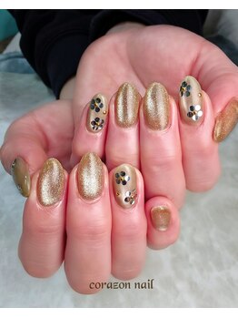 コラソンネイル(corazon nail)/HAND☆90分☆マグネットネイル