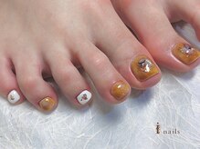 アイネイルズ 渋谷店(I nails)/アースカラーフット￥9980[渋谷]