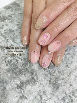 プライベート ネイルサロン マーマ(murmur)/紫陽花ネイル