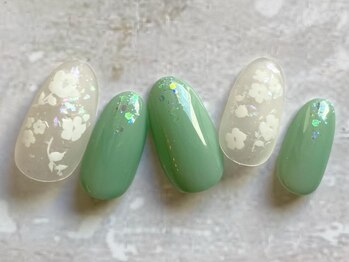 お花ネイル新規¥6,160