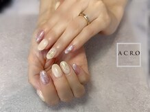アクロネイル アンド アイ(ACRO NAIL&EYE)/お客様ネイル☆リボンデザイン
