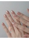 (hand) ミラーネイル　¥5000