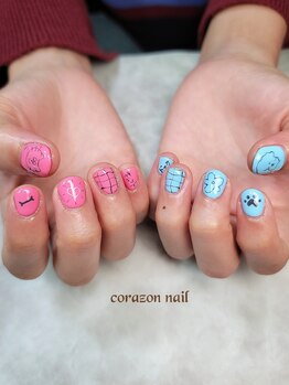 コラソンネイル(corazon nail)/HAND120分コース☆落書きネイル