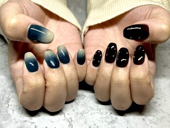 ラッドネイル(RAD NAIL)/Wグラデーション×ワンカラー