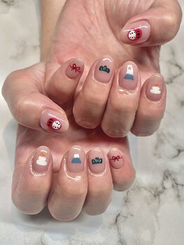 ビーメルシー 天満橋(bea.merci)/お正月ネイル★