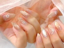リベレ 心斎橋店(LIBELLE)/パ-ルフラワー/マグネットネイル