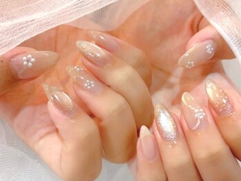 リベレ 心斎橋店(LIBELLE)/パ-ルフラワー/マグネットネイル