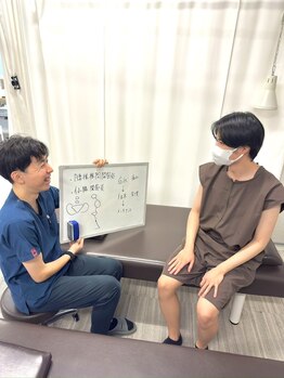 キュアスタ整体院 神楽坂駅前(CureSta)の写真/「なぜ今そこを触るのか」が分かる！納得の丁寧な評価＆説明と、視覚化されたあなたの身体のロードマップ