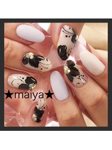 マイヤ 門前仲町本店(maiya)/☆大人フラワーネイル☆