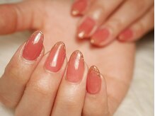 リットネイル(Lit nail)/ミラーフレンチ