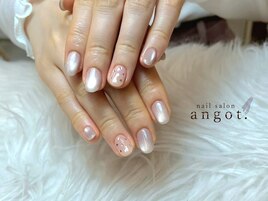 ハートホロドットネイル