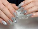 蝶々シルバーパーツ長出し