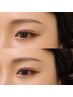 【韓国アイドル風】束感まつげパーマ＋平行眉ラミネーション　￥12000