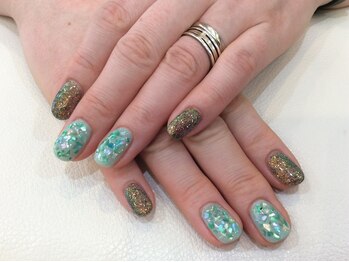 シャンネイルケアサロン(Shan Nail caresalon)/キラキラ シェルネイル