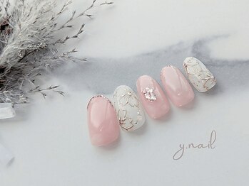 ワイネイル(Y.nail)/桜のミラーアート